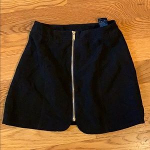 Black mini skirt